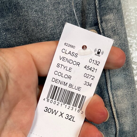 PacSun Eco Comfort Stretch Distressed Stacked Skinny Jeans NEW Men's 30x32 NWT - Picture 6 of 9